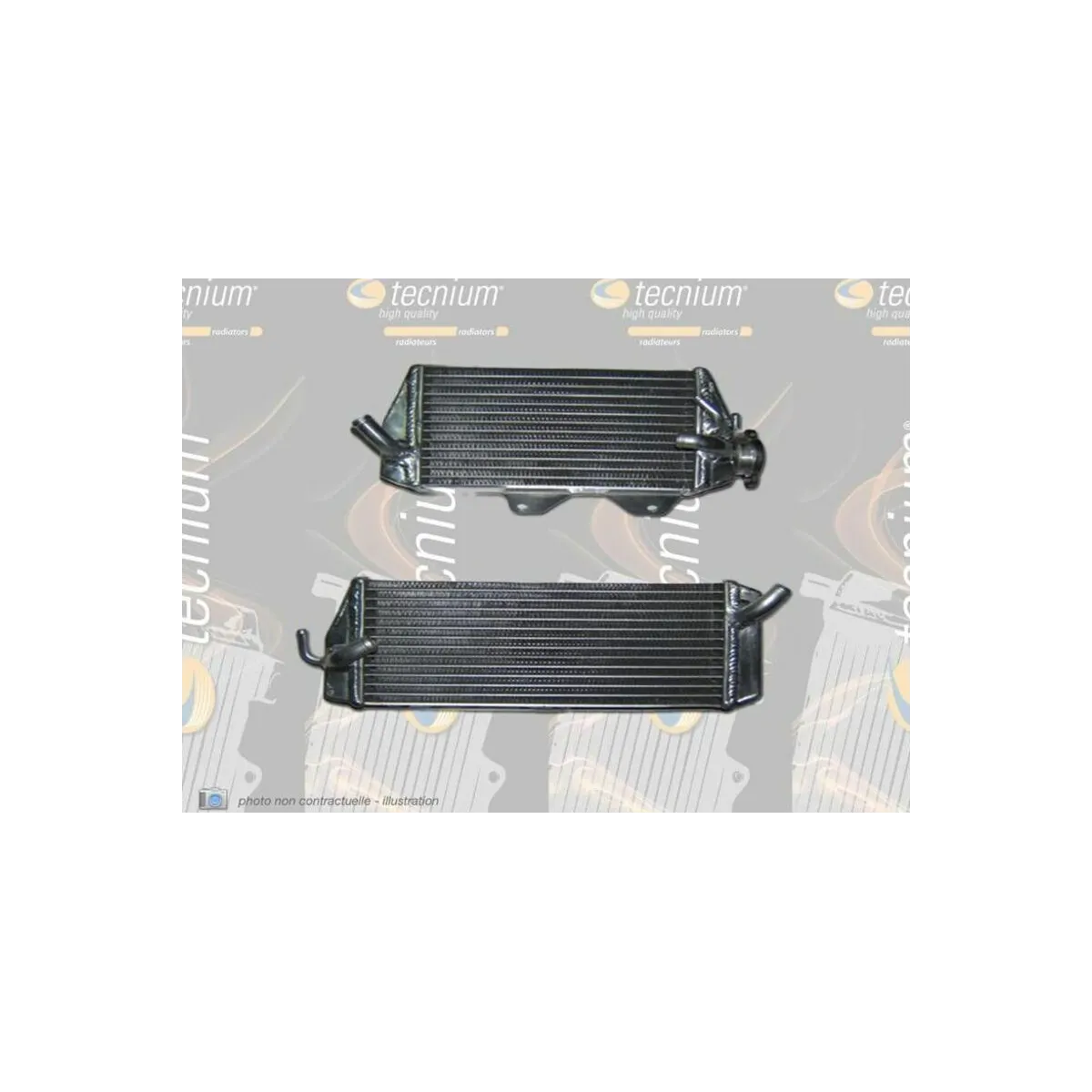 Radiateur Oversize Droit TECNIUM Kawasaki 450 KXF 2012-2015